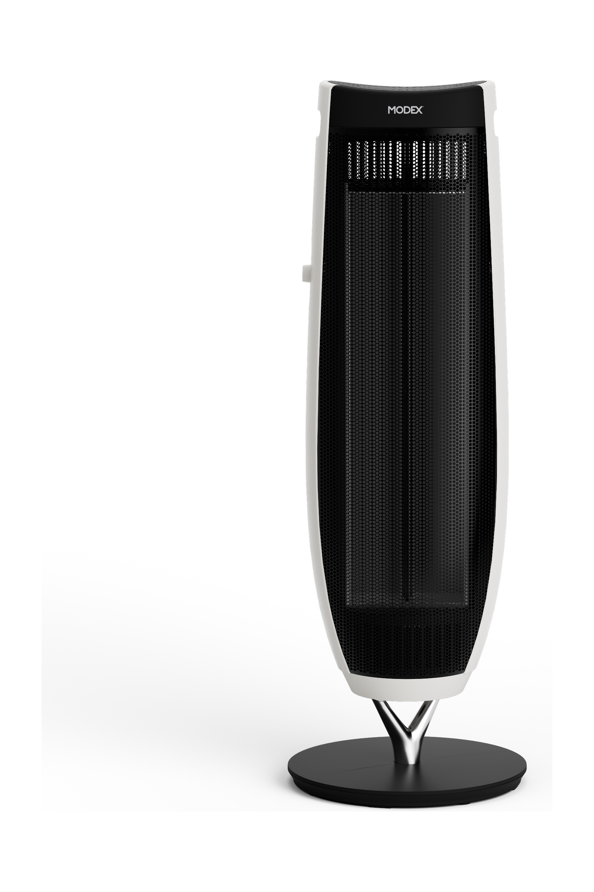 MODEX CHR1090 dual-side carbon heater, white, front view | هيتر كاربون مودكس باللون الأبيض، منظر أمامي
