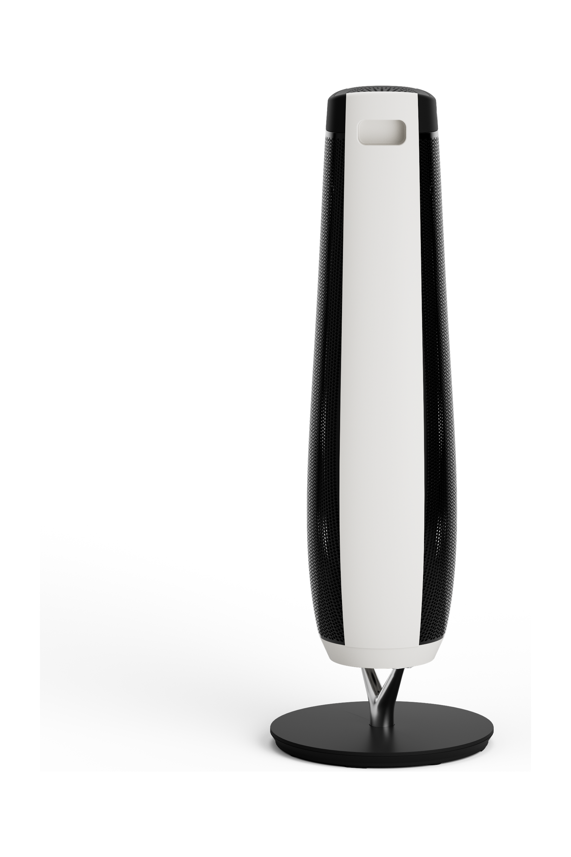 MODEX CHR1090 dual-side carbon heater, white, side view | هيتر كاربون مودكس باللون الأبيض، منظر جانبي