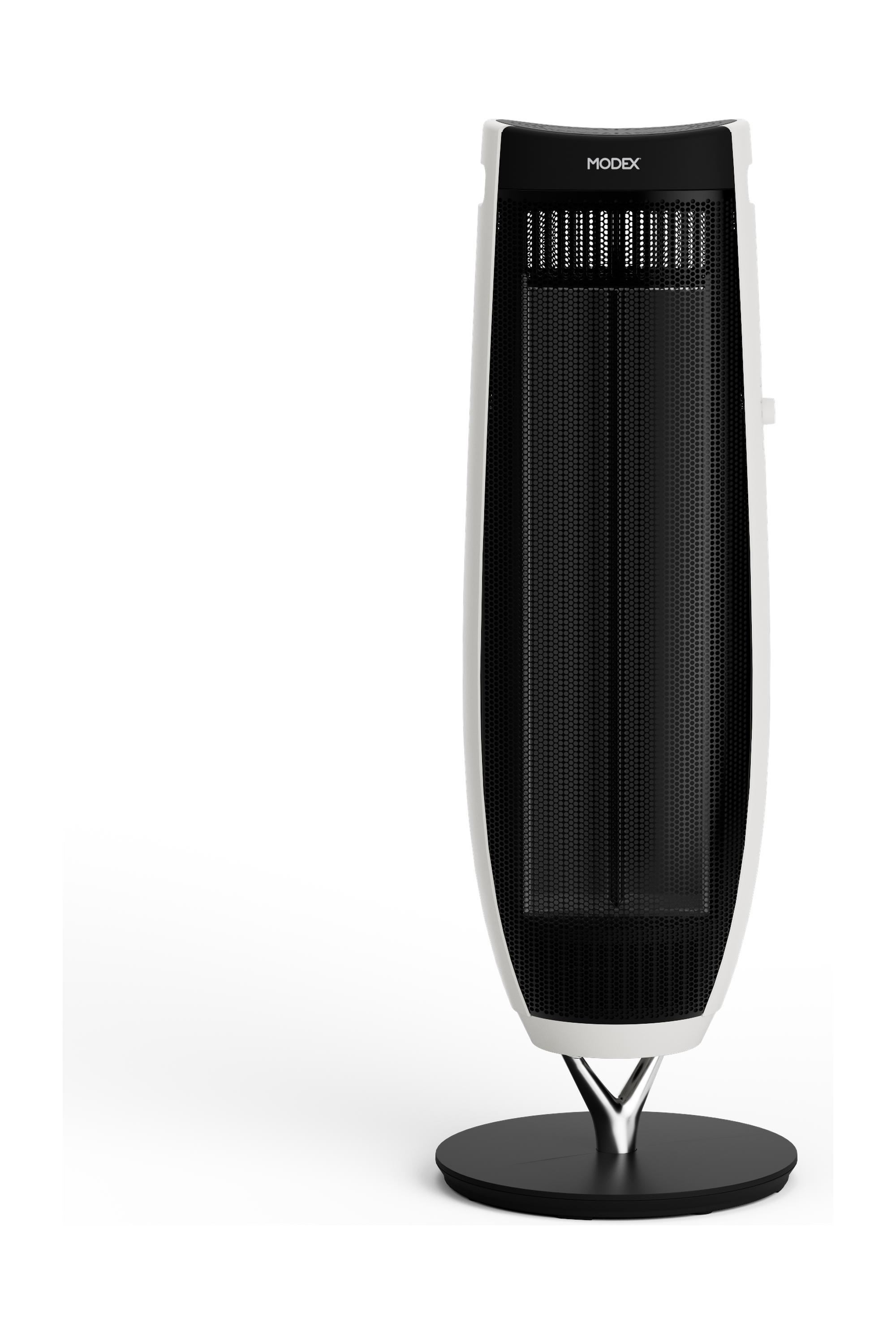 MODEX CHR1090 dual-side carbon heater, white, back view | هيتر كاربون مودكس باللون الأبيض، منظر خلفي