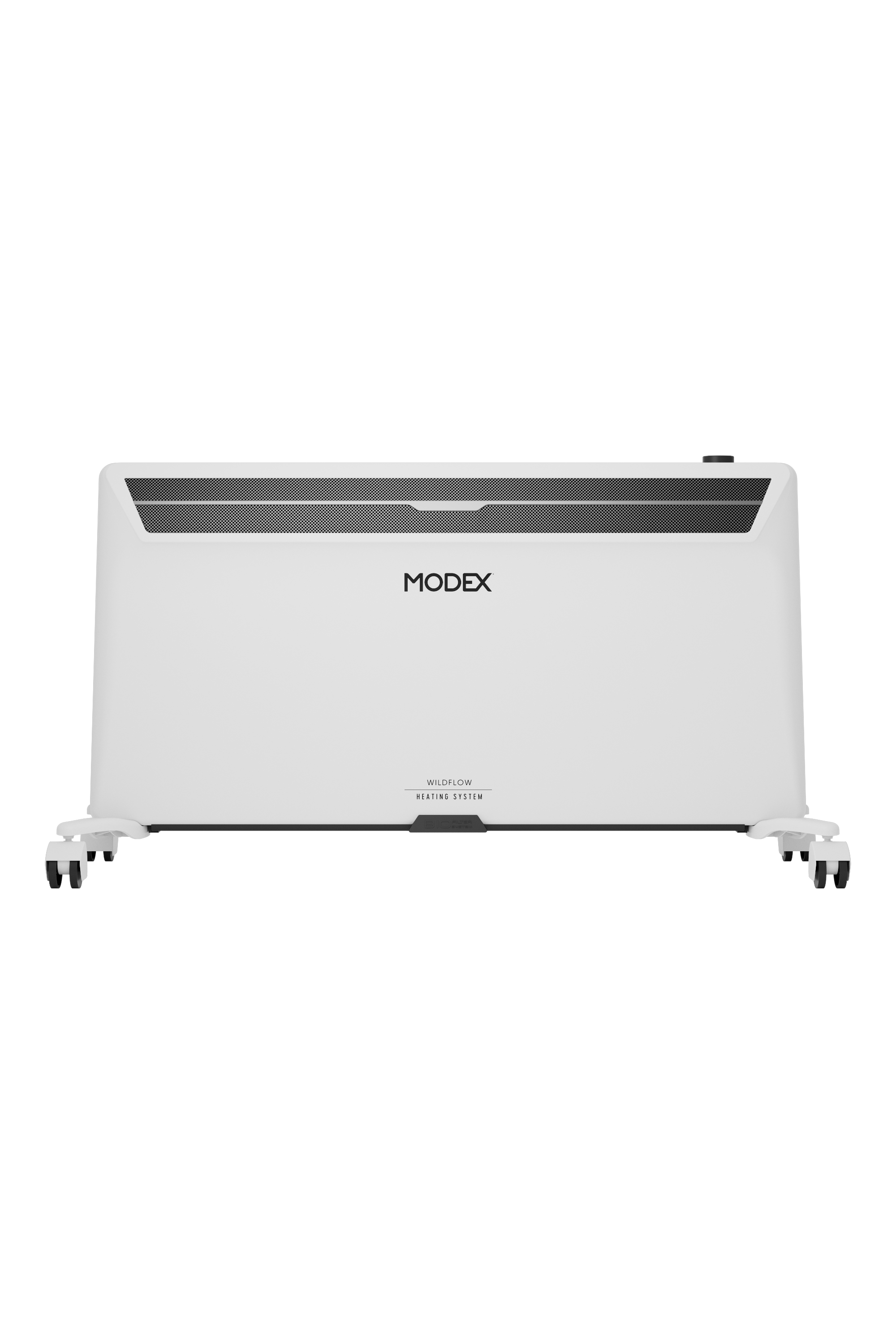 MODEX CNH7000 convection heater, white, front view | مدفأة مودكس بالحمل الحراري باللون الأبيض، منظر أمامي