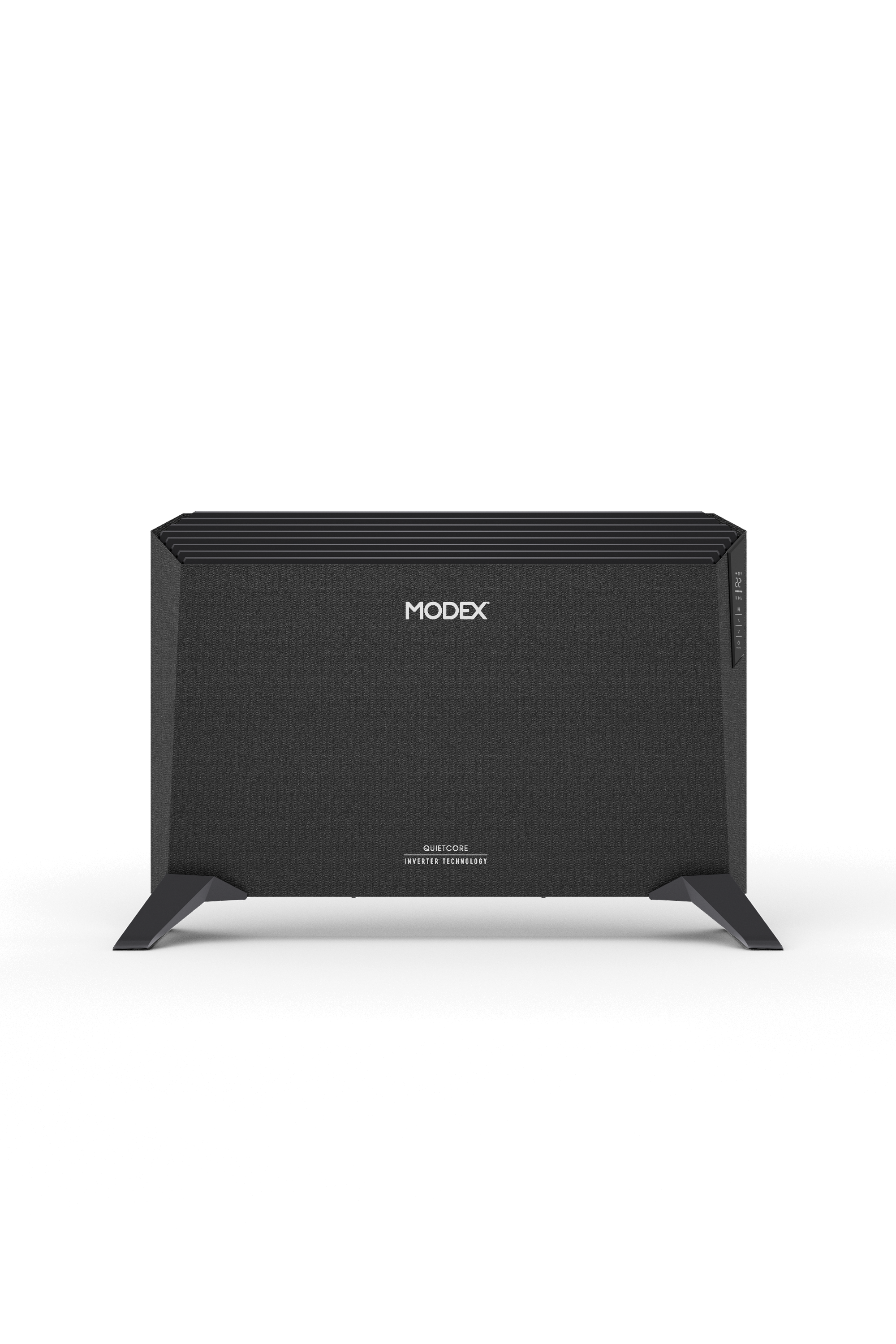 MODEX CNH7200 convection heater, dark grey, front view | مدفأة مودكس بالحمل الحراري باللون الرمادي الداكن، منظر أمامي