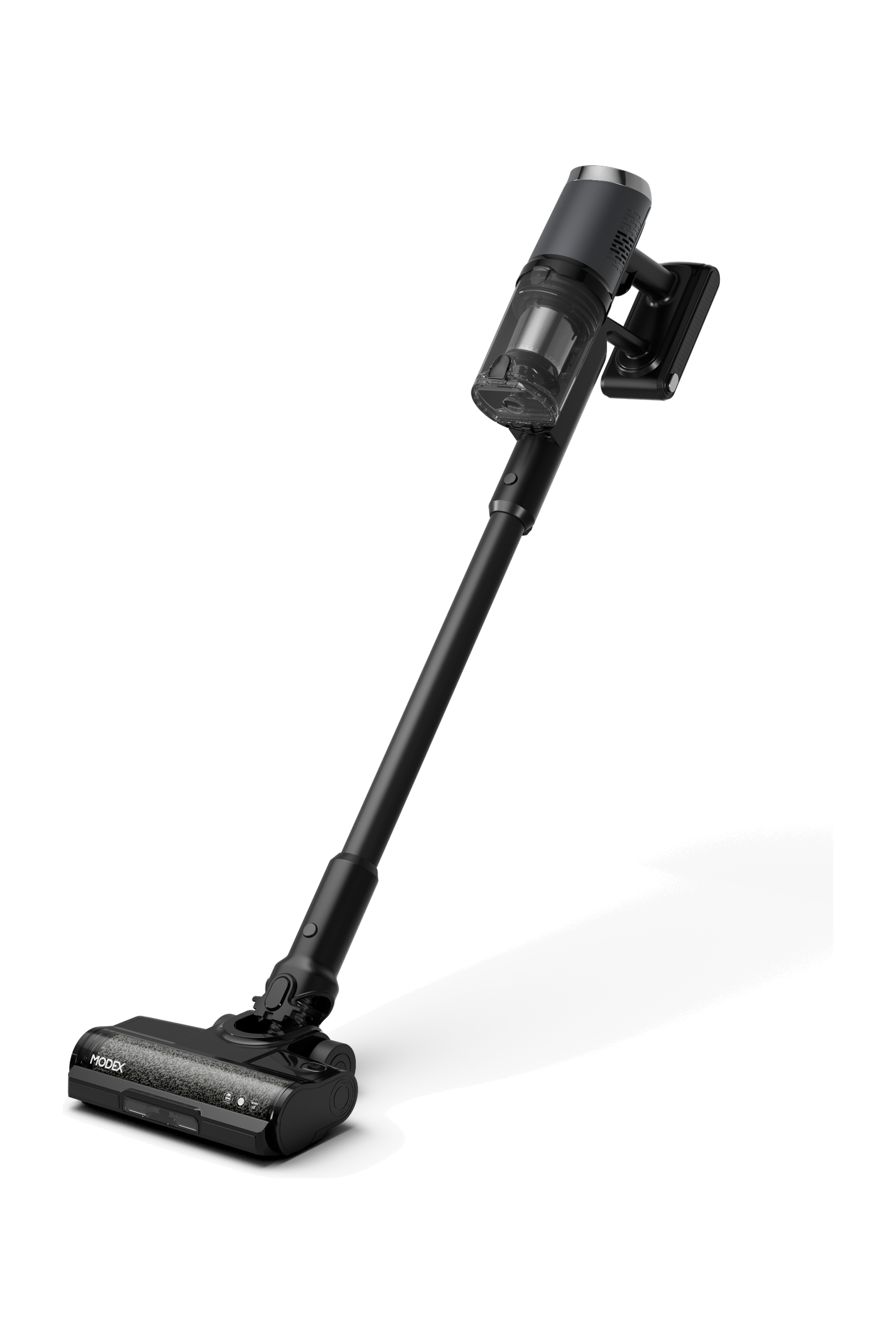 MODEX HVC1420 QuickVac cordless vacuum cleaner, angled view | مكنسة كهربائية لاسلكية مودكس، منظر مائل