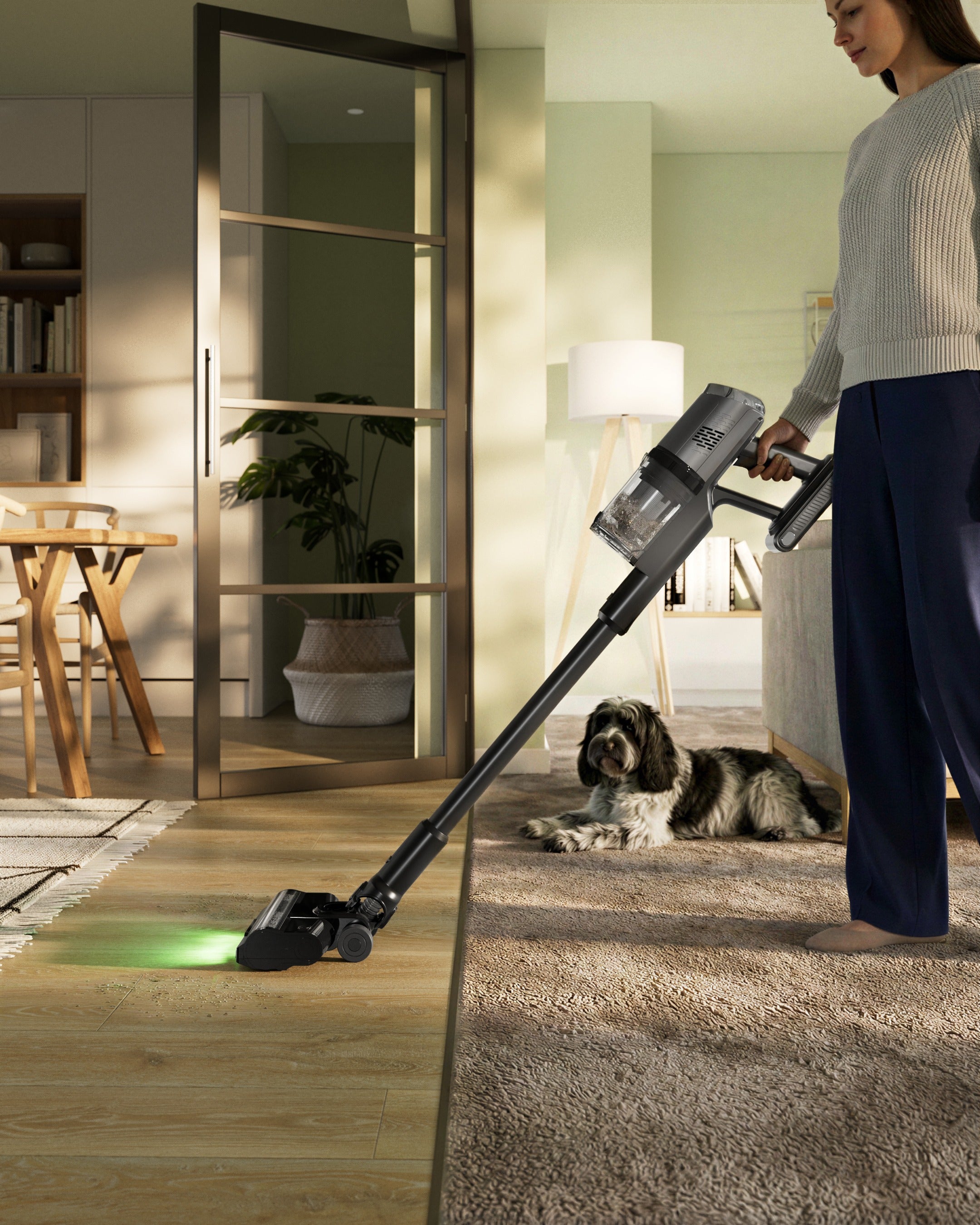 Cleaning the living room with the MODEX HVC1420 cordless vacuum | تنظيف غرفة المعيشة بمكنسة مودكس اللاسلكية