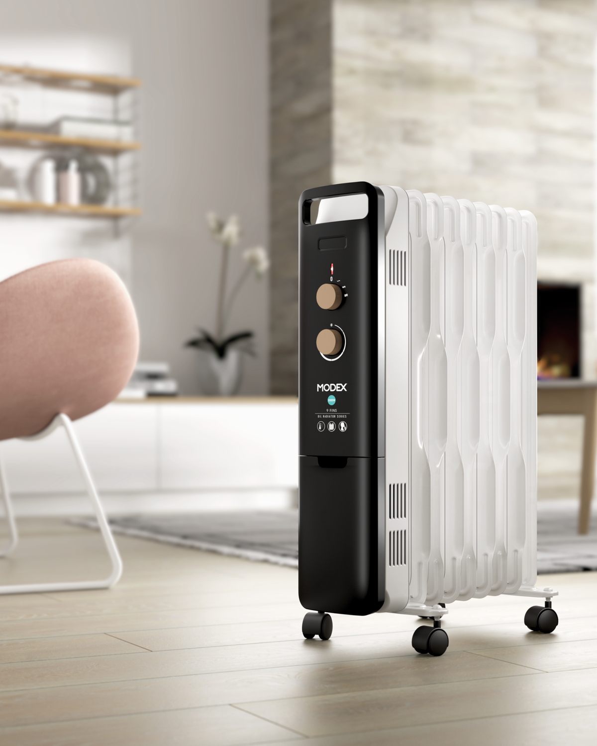 9-fin oil heater