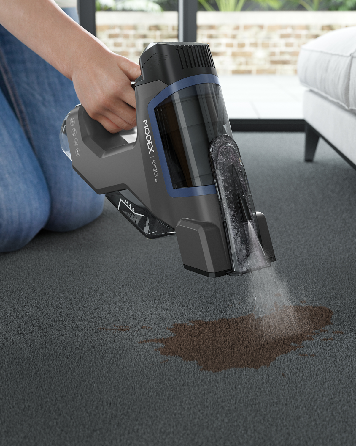 Powerful 6500Pa suction