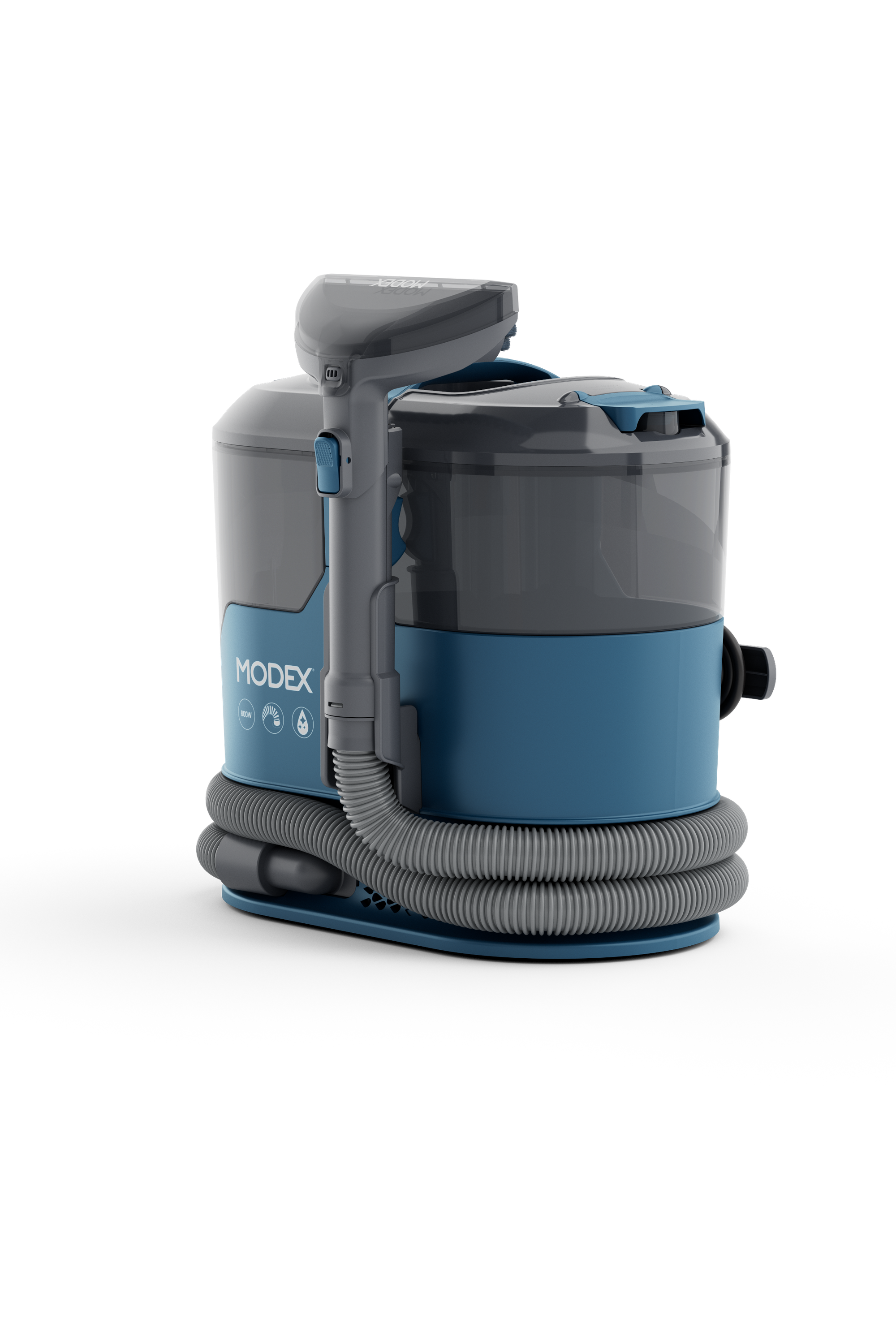 MODEX SCR2026 spot cleaner, blue, side view | منظف البقع مودكس، أزرق، منظر جانبي