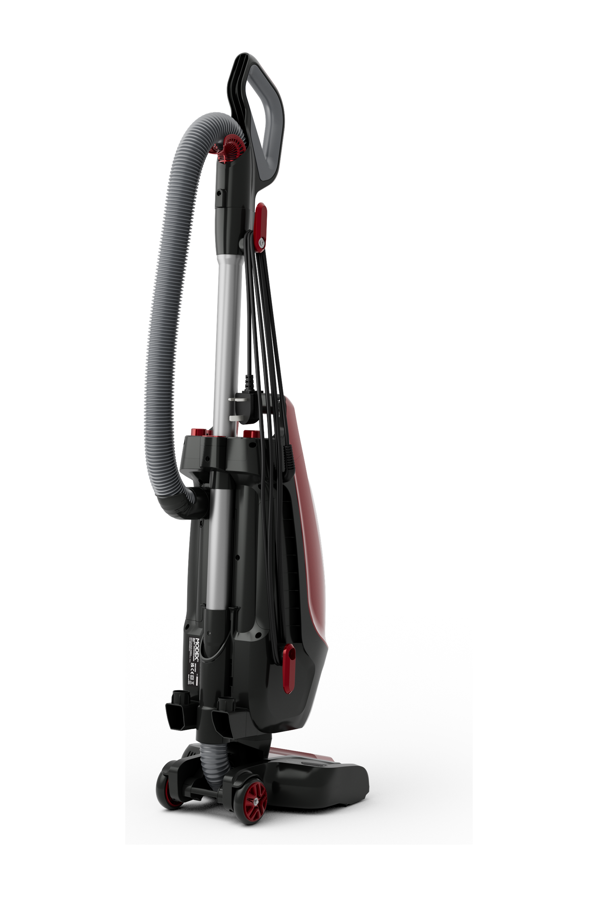 MODEX UVC1520 upright vacuum cleaner Red – back view | مكنسة كهربائية عمودية مودكس UVC1520 أحمر – منظر خلفي